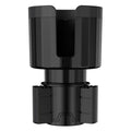 Matte black car cup holder expander adapter for oversized water bottles and drink containers