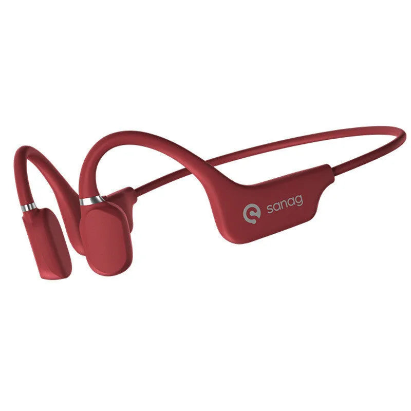 Bone conduction wireless Bluetooth headset with hanging neck design in multiple colour options