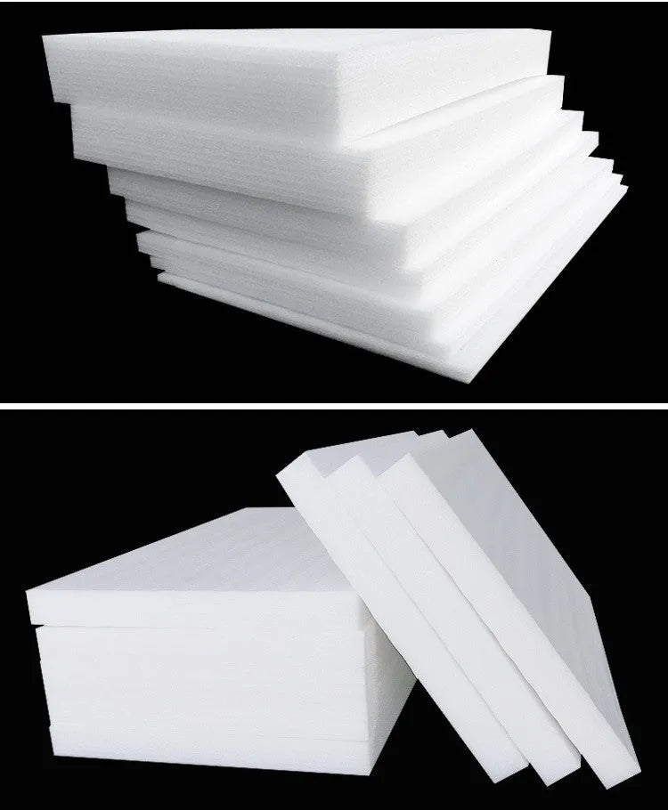 White high-density EPE pearl cotton foam board measuring 2 metres by 1 metre