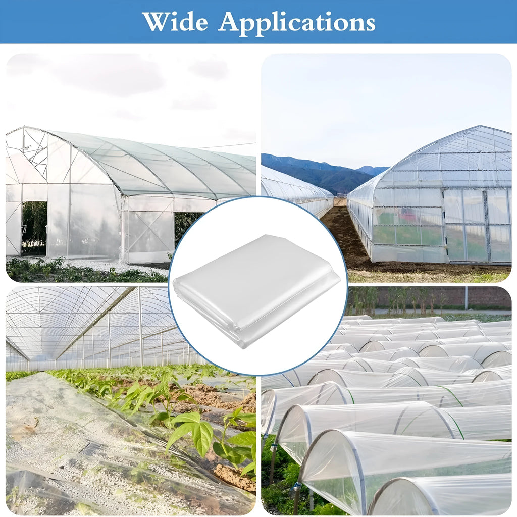 Roll of cold-proof plastic film for vegetable greenhouse covering in 4x8 metre size
