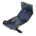 Portable 7W solar panel folding charging bag with 1400mAh battery for outdoor mobile phone charging