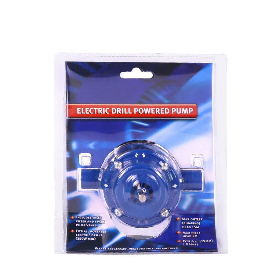 Electric drill water pump silver colour with universal connection for garden pumping