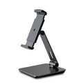 Folding aluminium phone and tablet holder with 360-degree rotating base