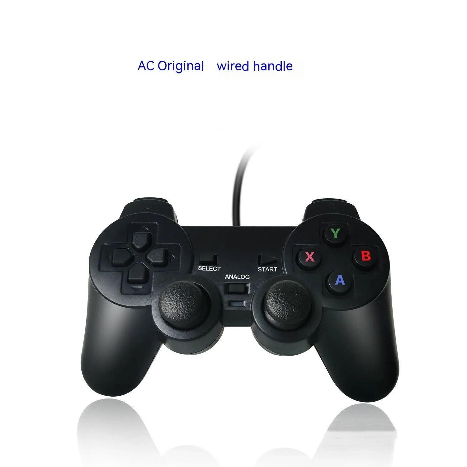 Wired USB game controller for Super ConsoleX and BoxArcade in SNES colour scheme