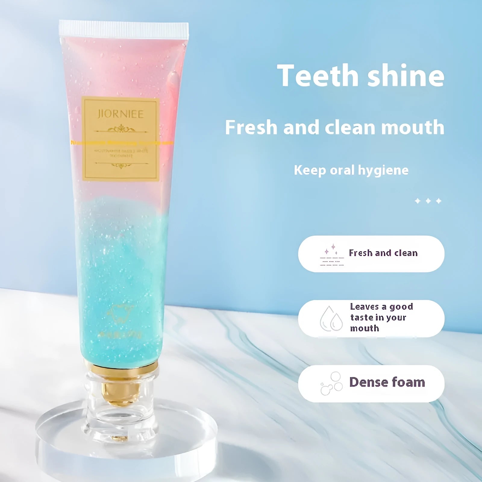 Nicotinamide Dazzling White Toothpaste 100g tube for adult teeth cleaning and whitening