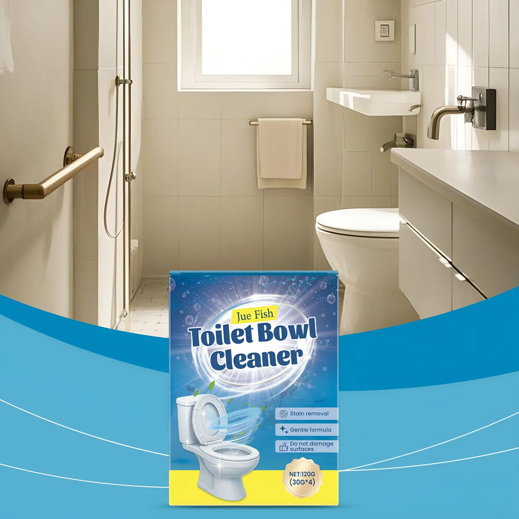 Toilet cleaning powder in 30g sachets for descaling and stain removal