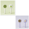 Cat comb with stainless steel teeth and ABS handle in green colour for hair removal and massage