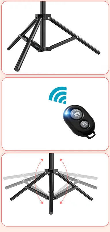 10-inch ring selfie beautifying light with 19cm metal bracket stand for smartphone photography