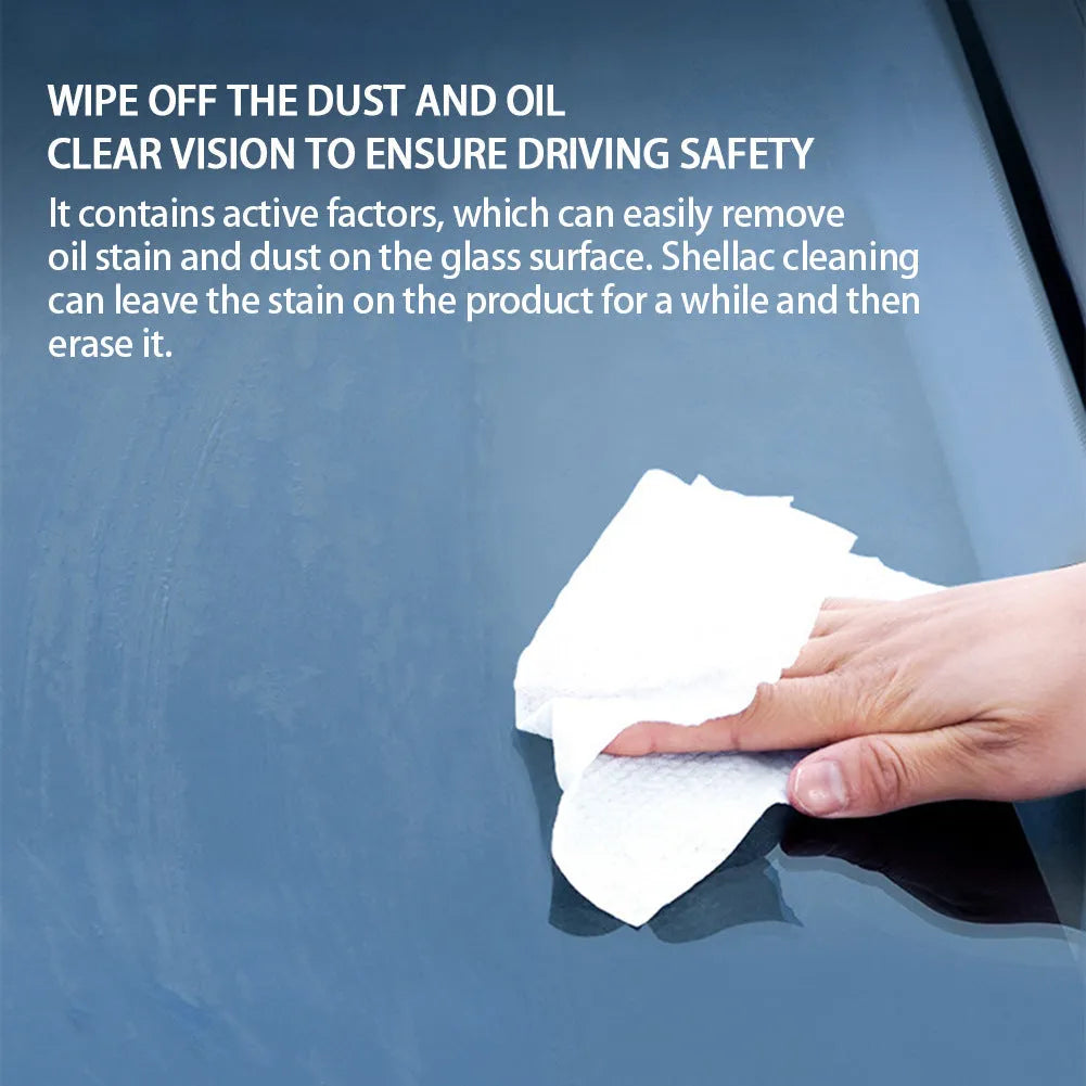 Glass oil film remover cleaning cream container showing 50ml 100ml 200ml size options for car windscreens