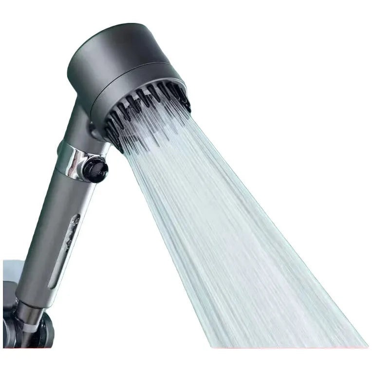 Portable ABS plastic shower head with three gear adjustment for spray, massage and rain functions