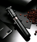 Aluminium alloy Bluetooth selfie stick with tripod legs and remote control for smartphones