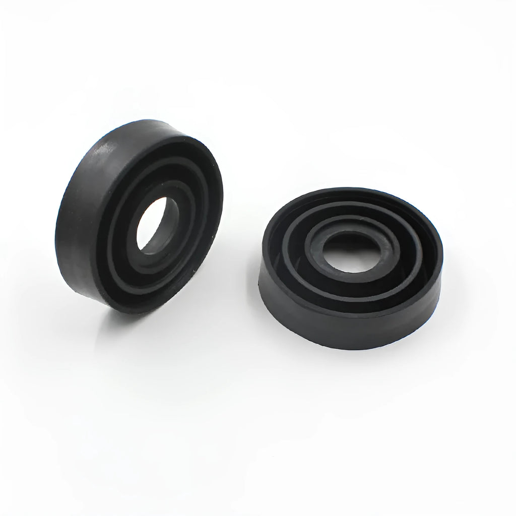 Silicone car headlight dust cover showing Type A closed and Type B open styles for vehicle protection.