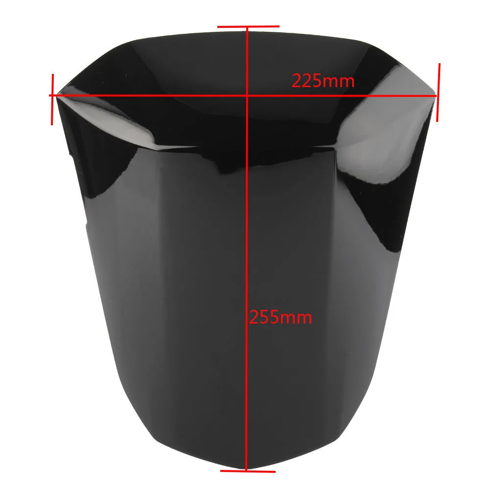 GSXR1000 motorcycle rear cowl seat cover in ABS plastic shown in available colours
