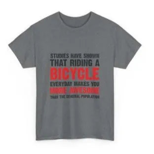Grey printed women's cotton short sleeve T-shirt showing front design and regular sleeve cut