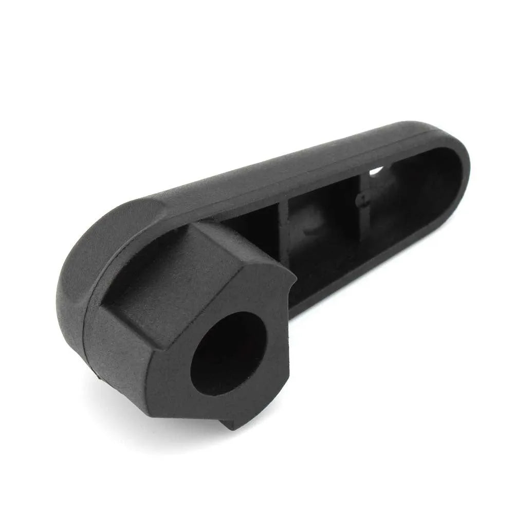 Black nylon quick release oil filter wrench for BMW motorcycle engine maintenance