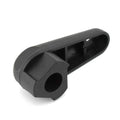 Black nylon quick release oil filter wrench for BMW motorcycle engine maintenance