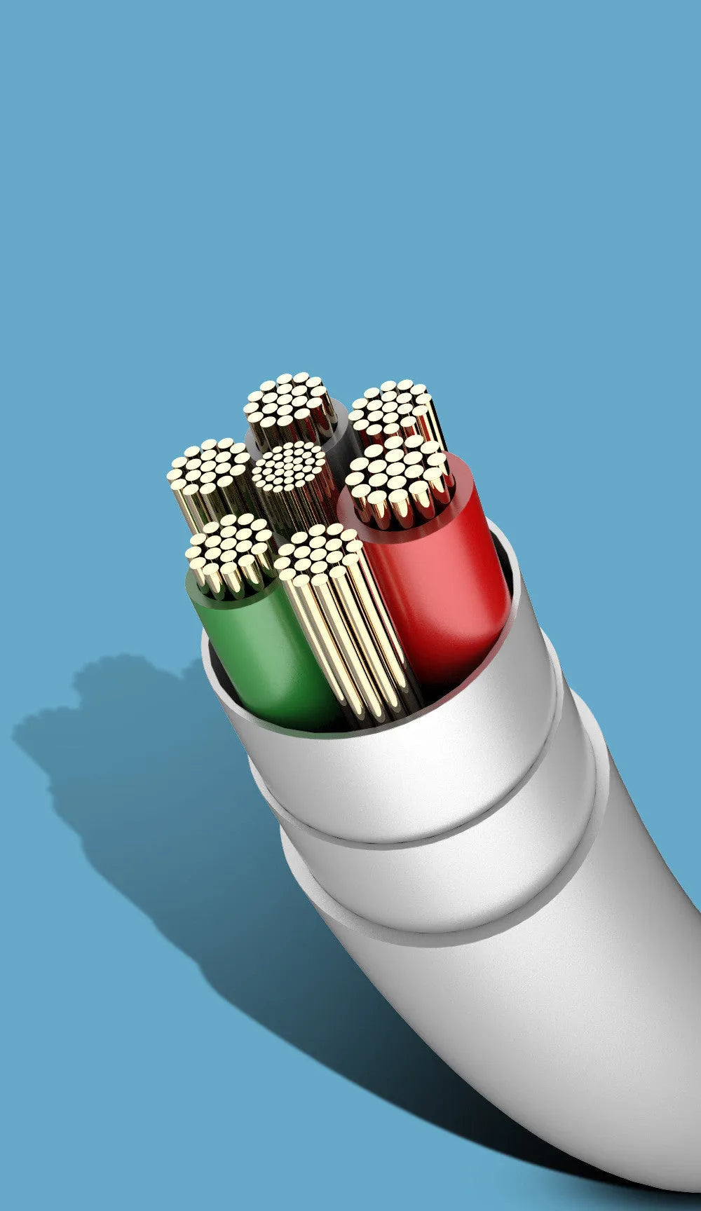 1.2 metre USB charging cable with PD fast charge and high temperature resistant PVC material