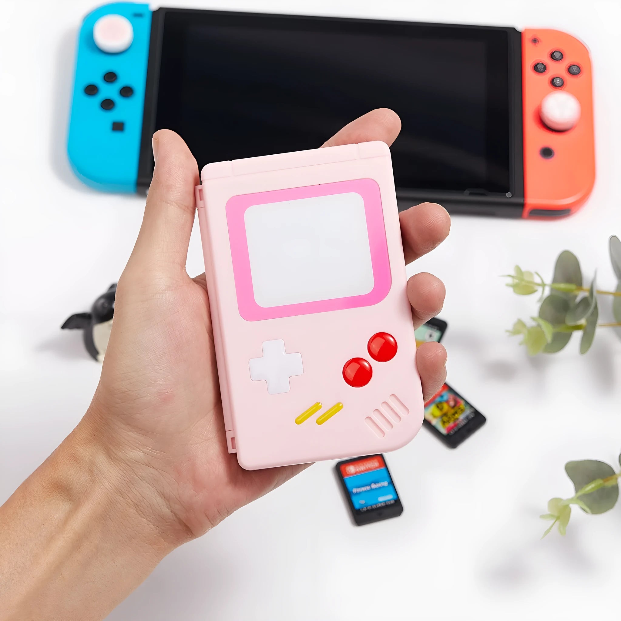 Compact blue Nintendo Switch game card storage case for portable organisation