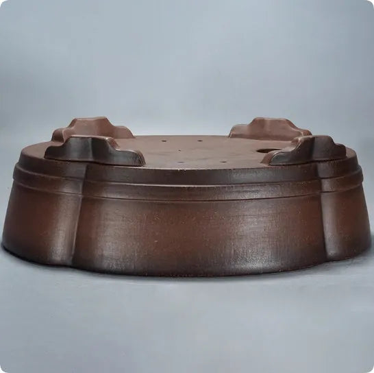 Classical purple clay flower pot for indoor plants with dimensions 50x39x16cm