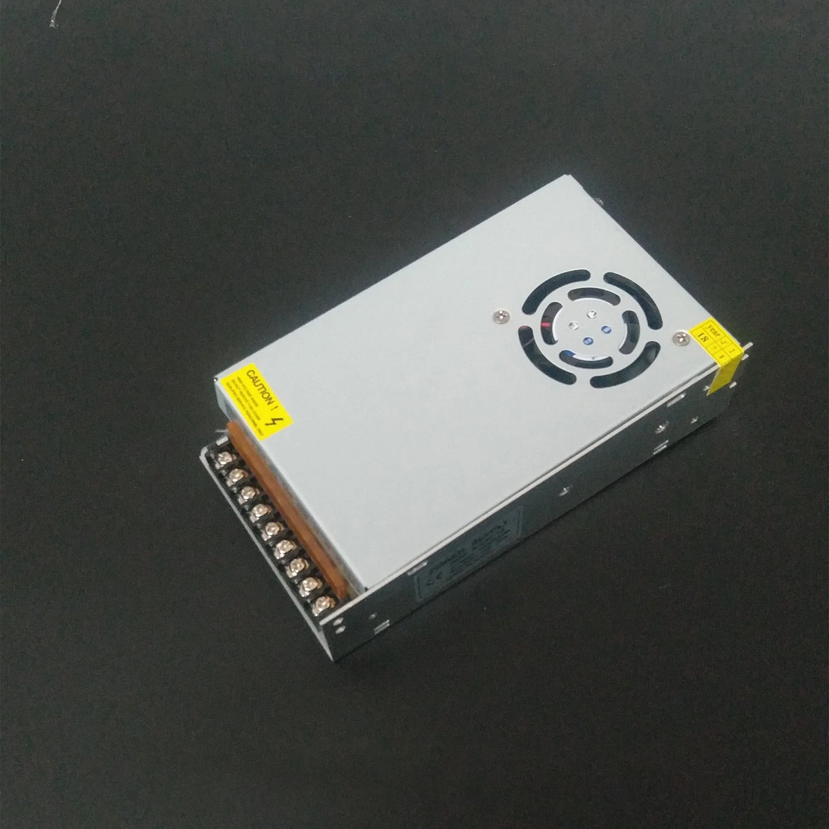 12V 20A switching power supply 250W measuring about 200 x 98 x 42mm with printer power switch