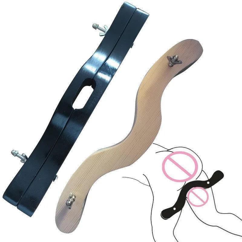 Creative Household wooden clip toy in wood colour and black finish