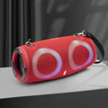 War Drum portable Bluetooth speaker with RGB coloured lights in multiple colour options.