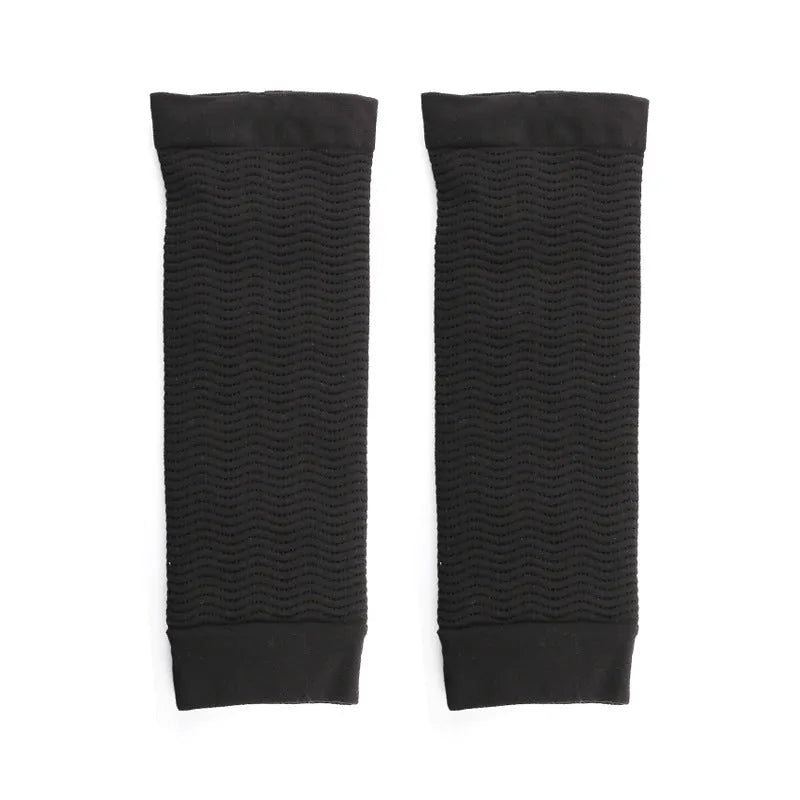 Women's shaping arm sleeve in nylon fabric black and skin colour options free size