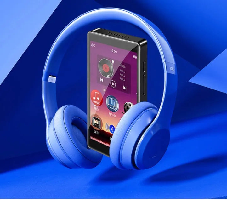 Black Ruizu H1 slim MP3 MP4 player with 4-inch touchscreen showing menu interface