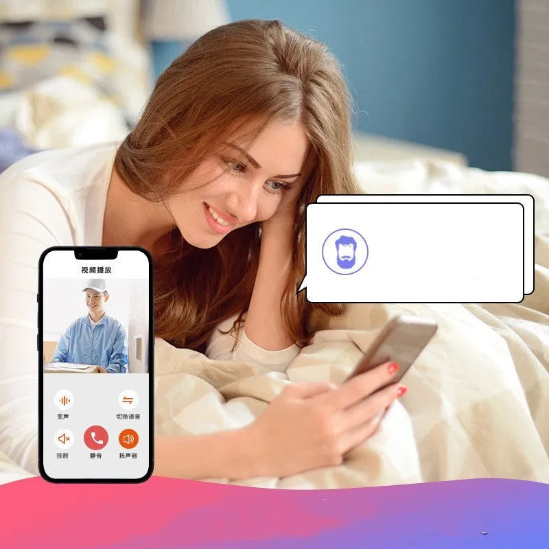 Doodle Smart Visual Doorbell V8 in black or white with two-way intercom and USB charging port.