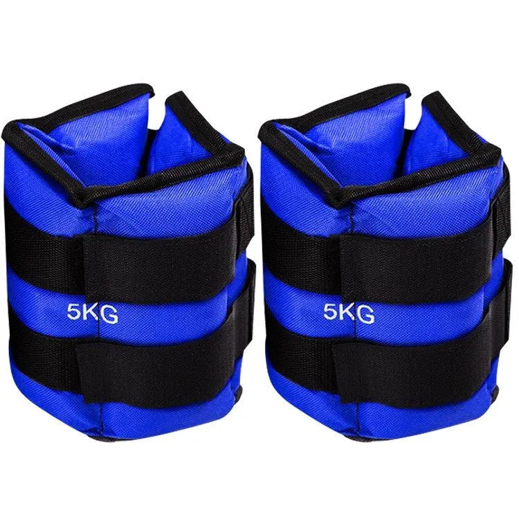 Legging sandbags for track and field training with adjustable weight options