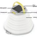 White camping lamp with large capacity battery for tent and outdoor lighting