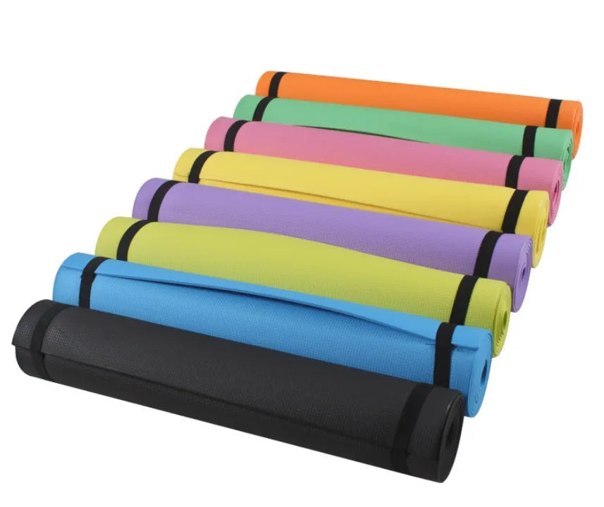 EVA foam yoga mat in choice of colours with 4mm or 6mm thickness options