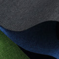Polyester ant cloth fabric swatch in black, blue, or green colour options.