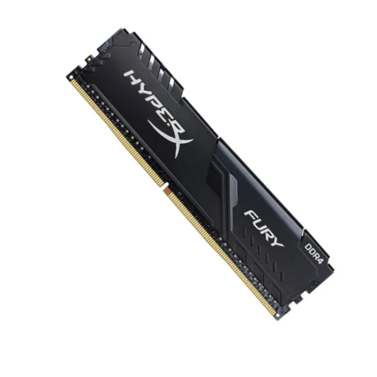 Desktop computer DDR4 2666 memory module with 288 pins and black circuit board