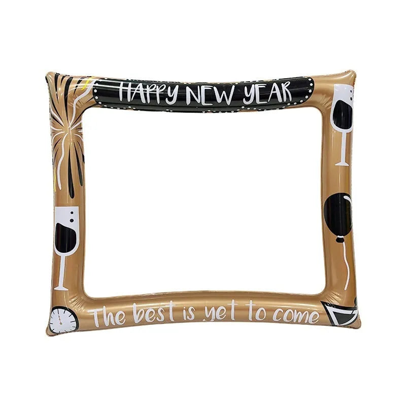 Christmas inflatable photo frame PVC material holiday photography prop for youth