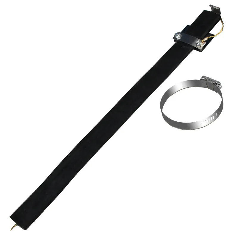 Black car electrostatic grounding chain measuring 370mm with rubber housing and copper wire for winter static reduction