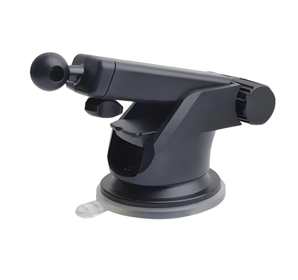 Universal car navigation phone bracket with telescopic adjustable rod and mounting base