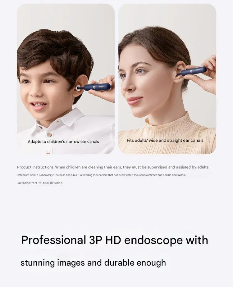 Bebird 3Plus smart visual ear scoop wireless WiFi ear cleaning set with camera in blue