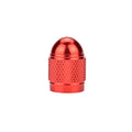 Aluminium mountain bike tyre valve cap in metallic colours