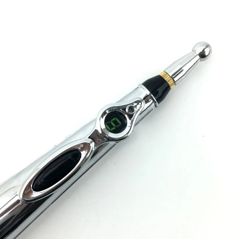 KEBETEME Massage Pen 200x30mm electric energy pen with three therapy tips and colour options