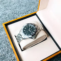 Sports luminous mechanical men's watch with sapphire steel strap and 41mm dial