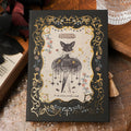 THALO Gothic style A5 retro notebook showing three cover design options including A-Little Rabbit, Forest, and Red Fruit Temptation variants.
