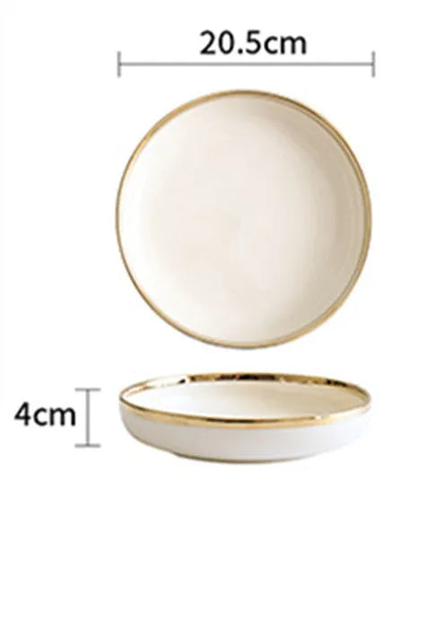 Porcelain bowl with platinum gold trim and colour glaze finish, American style, 4.5 inch diameter
