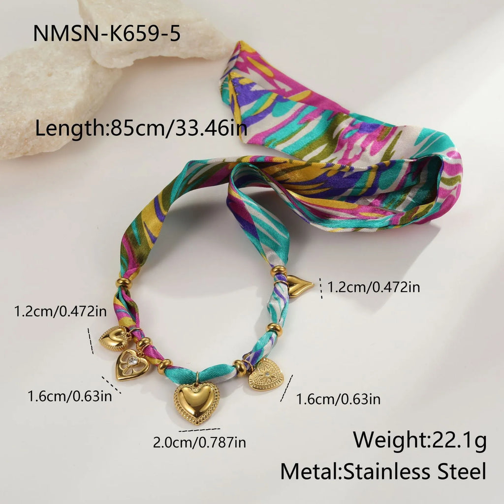 Women's stainless steel 18K gold plated geometric pendant necklace and bracelet set with adjustable 41-50cm circumference