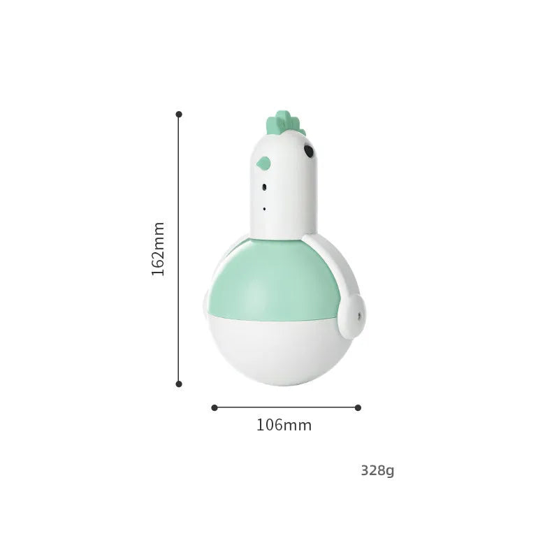 Green and orange electric cat toy chicken glass with laser sound functions
