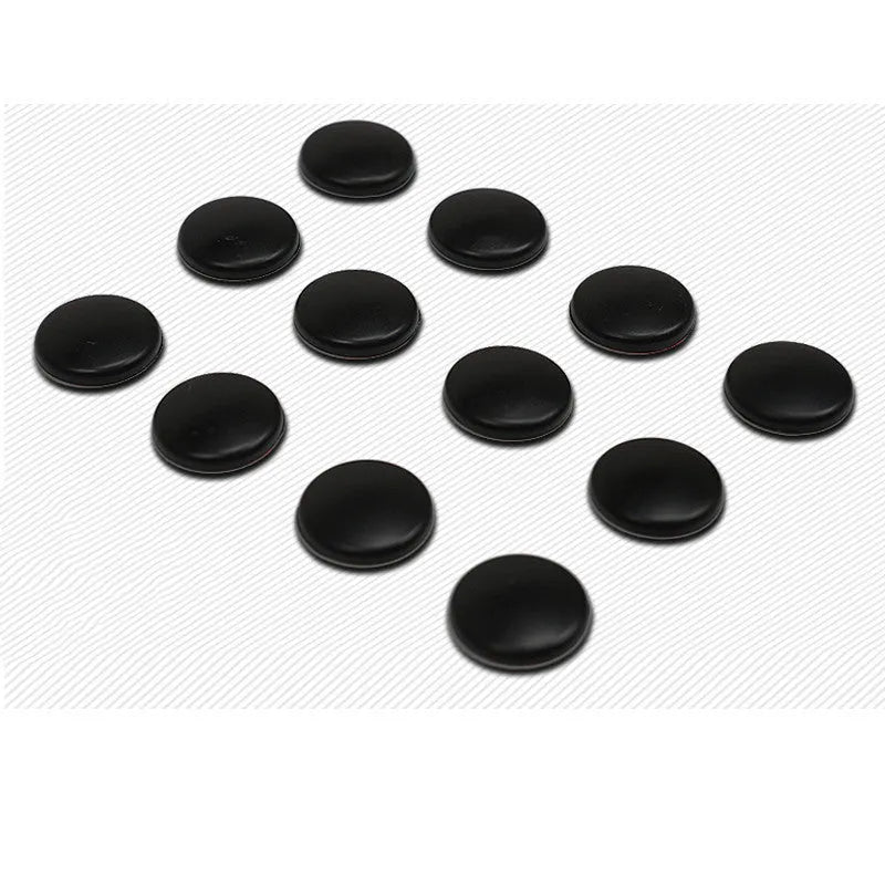 Set of 12 black ABS plastic screw cap covers for Mazda car door screws