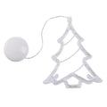 Christmas LED suction cup light featuring a Santa Claus shape on a window, with 10 warm white LED beads