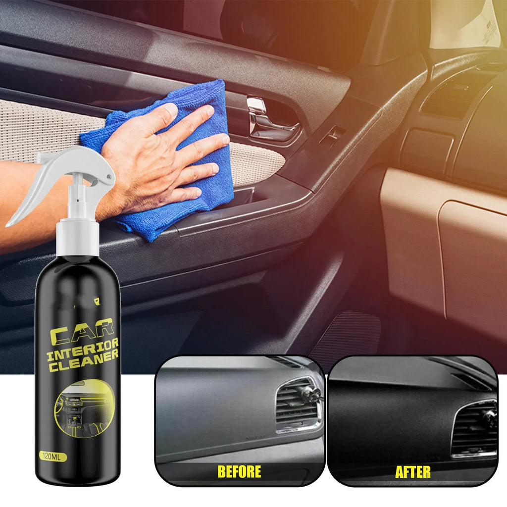 120ml car interior cleaner bottle for leather and dashboard maintenance