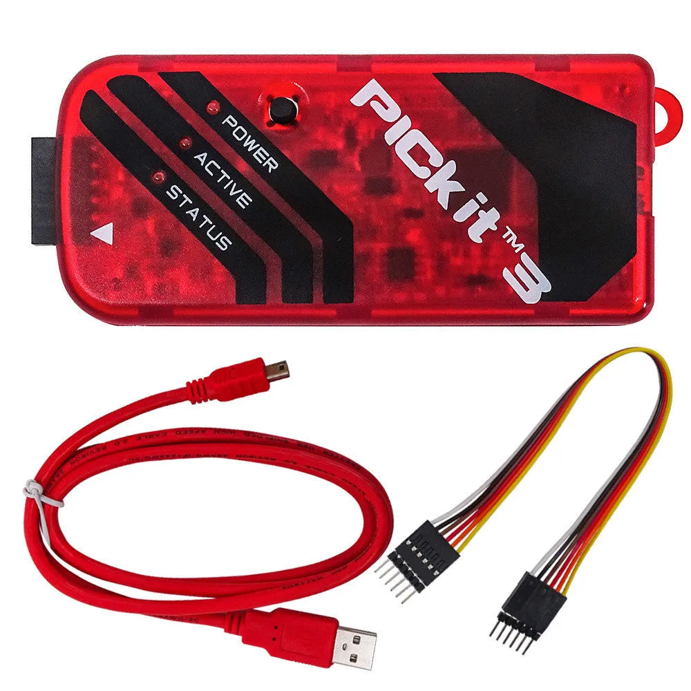 ICD2-compatible PIC programmer burner unit with KIT3 and KIT3.5 burning sockets.