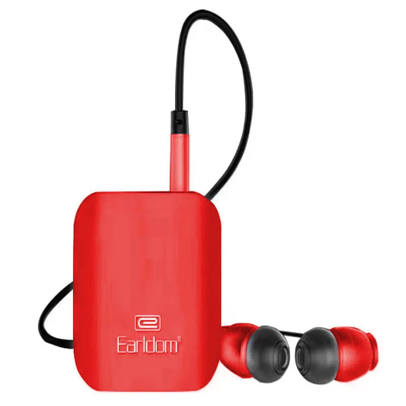 Bluetooth lavalier headphones with voice control in black, grey, red and second generation colour options